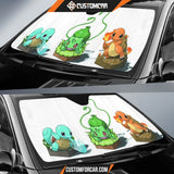 Bulbasaur Charmander Squirtle Pokemon Car Sun Shades Auto