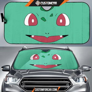 Bulbasaur Face Pokemon Car Sun Shades Auto