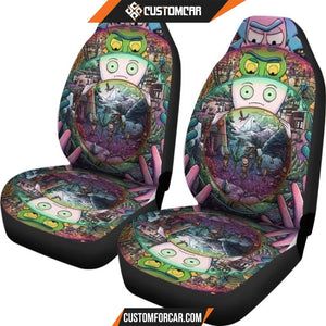 Car Seat Covers Rick And Morty Cartoon Fan Gift Accessories 