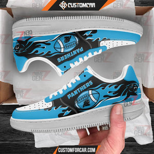 Carolina Panthers Air Sneakers NFL Custom Sports Shoes