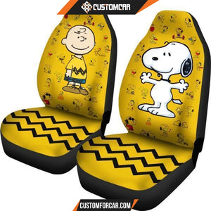 Charlie & Snoopy Yellow theme R031306 - Car Seat Covers / 