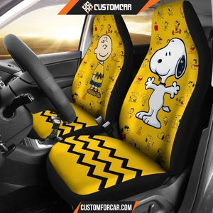 Charlie & Snoopy Yellow theme R031306 - Car Seat Covers / 