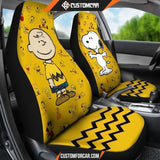 Charlie & Snoopy Yellow theme R031306 - Car Seat Covers / 