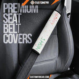 Christmas Seat Belt Covers Happy Night Snowman Ring The Xmas