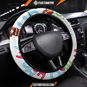 Christmas Steering Wheel Cover Cute Santa Claus Ho Ho Ho