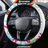 Christmas Steering Wheel Cover Cute Santa Claus Ho Ho Ho