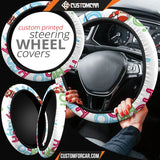 Christmas Steering Wheel Cover Cute Santa Claus Ho Ho Ho