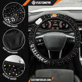 Christmas Steering Wheel Cover Garfield Fat Cat In Snowman