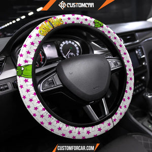 Christmas Steering Wheel Cover Grinchmas Smiling Grinch