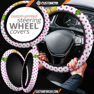 Christmas Steering Wheel Cover Grinchmas Smiling Grinch