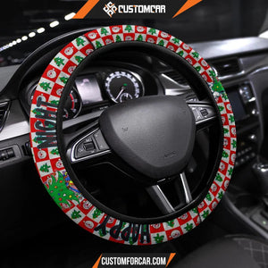 Christmas Steering Wheel Cover Happy Night Snoopy Sleeping