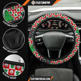 Christmas Steering Wheel Cover Happy Night Snoopy Sleeping