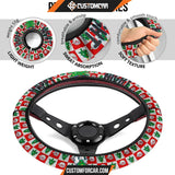 Christmas Steering Wheel Cover Happy Night Snoopy Sleeping