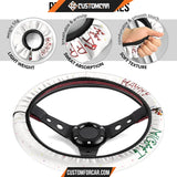 Christmas Steering Wheel Cover Happy Night Snowman Ring