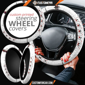 Christmas Steering Wheel Cover Lock Shock Barrel Zero Dog