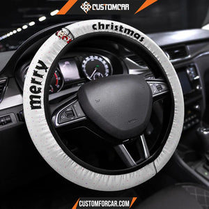 Christmas Steering Wheel Cover Merry Xmas Mickey Mouse