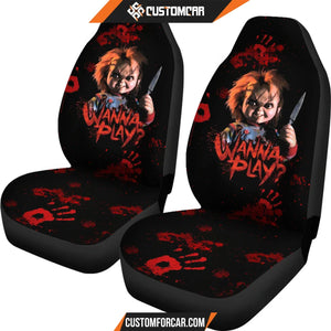 Chucky Doll Car Seat Covers Horror Movie Car Accessories