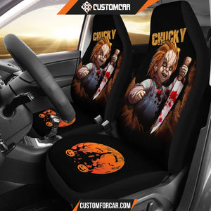 Chucky Horror Movie Iron Halloween Car Seat Covers Chucky
