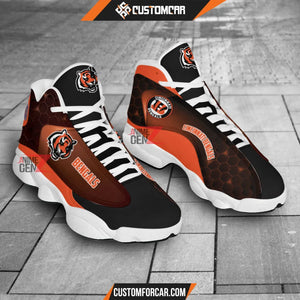 Cincinnati Bengals Air Jordan 13 Sneakers NFL Custom Sport