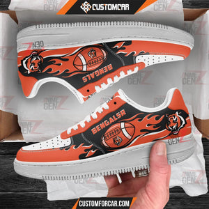 Cincinnati Bengals Air Sneakers NFL Custom Sports Shoes