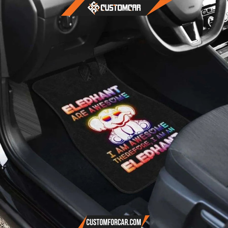 Color Elephant Car Floor Mats Car Accessorries DECORINCAR