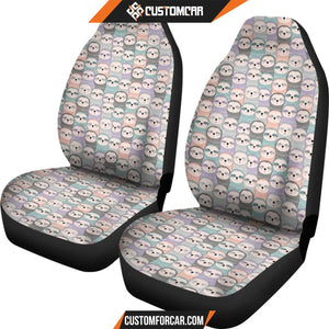 Colorful Sloth Pattern Print Universal Fit Car Seat covers 