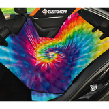 Colorful Tie Dye Spiral Car Back Seat Pet Cover R1012
