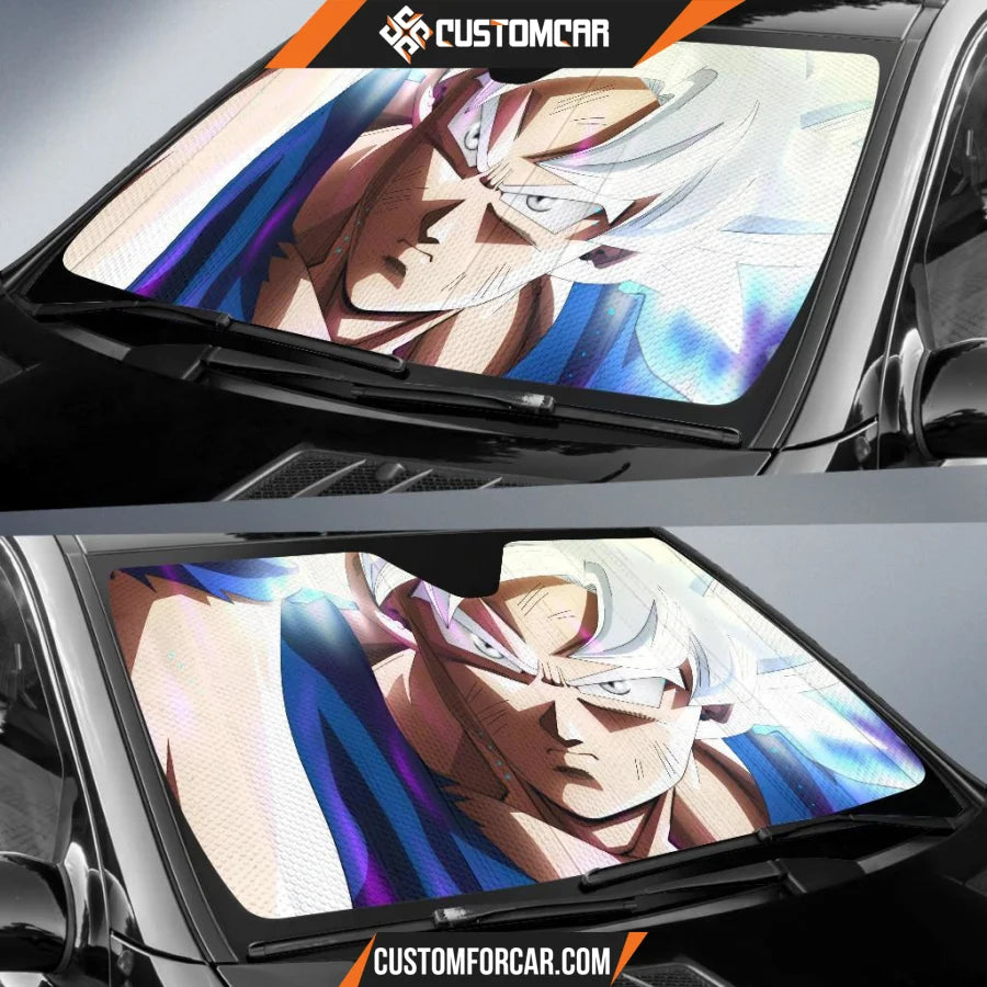 Cool Ultra Instinct Goku Dragon Ball Super Car Sun Shade 