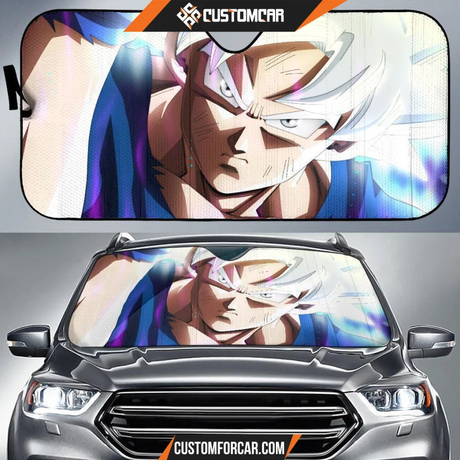 Cool Ultra Instinct Goku Dragon Ball Super Car Sun Shade 