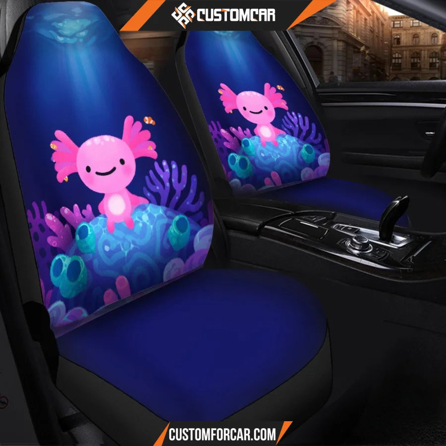 Coral Axolotl Blue Pokemon Car Seat Covers - Car Seat Covers