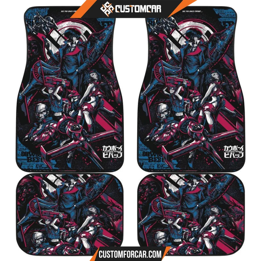 Cowboy Bebop Poster for Fans Car Floor Mats - Front And Back