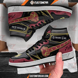 Crimson Lion JD Sneakers Black Clover Custom Anime Shoes