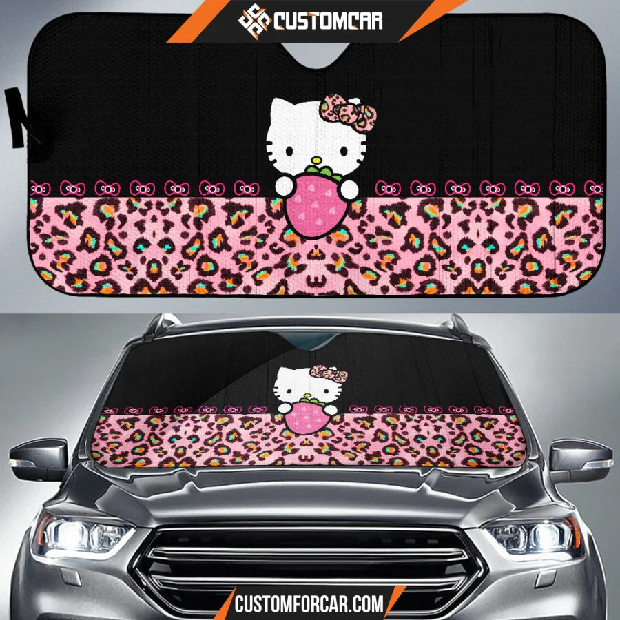 Cute Hello Kitty Car Sun Shade Cartoon Car Accessories