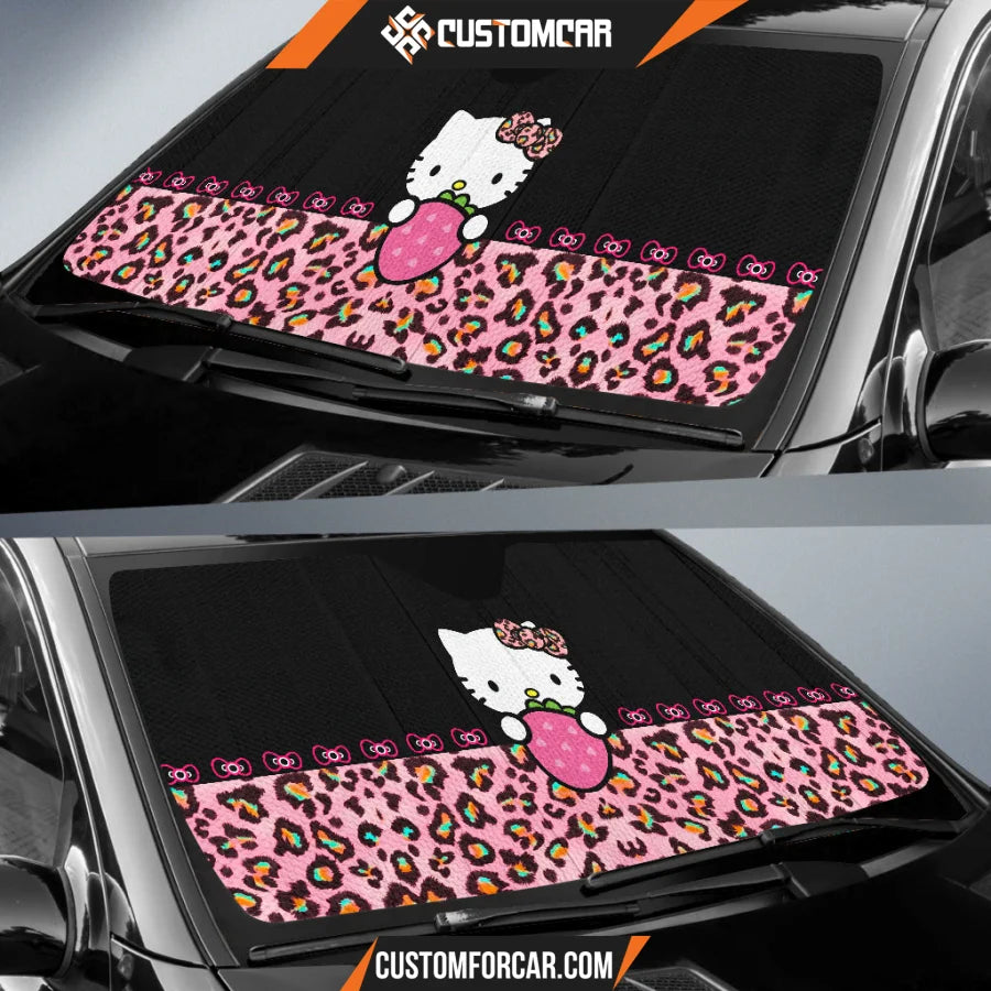 Cute Hello Kitty Car Sun Shade Cartoon Car Accessories