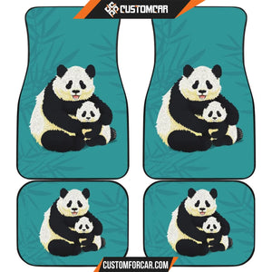 Cute Panda Family Car Floor Mats R106 DECORINCAR