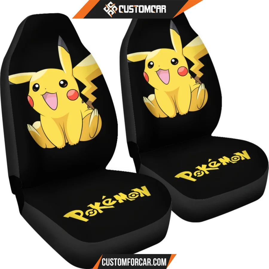 Cute Pikachu Pokemon Anime Car Decor Car Seat Covers 