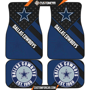 Dallas Cowboys Car Floor Mats NFL American Flag Style Custom