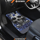 Dallas Cowboys Flaming Skull Car Floor Mats R050319 - Front 