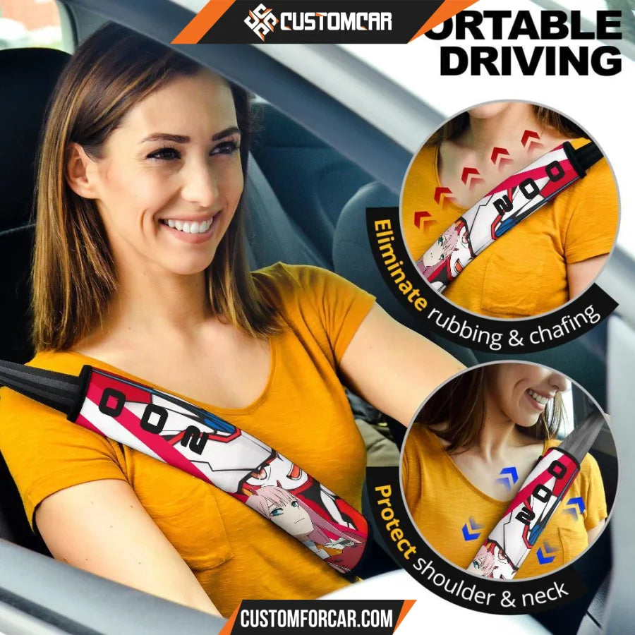 Darling In The Franxx Anime Seat Belt Covers | Strelizia 