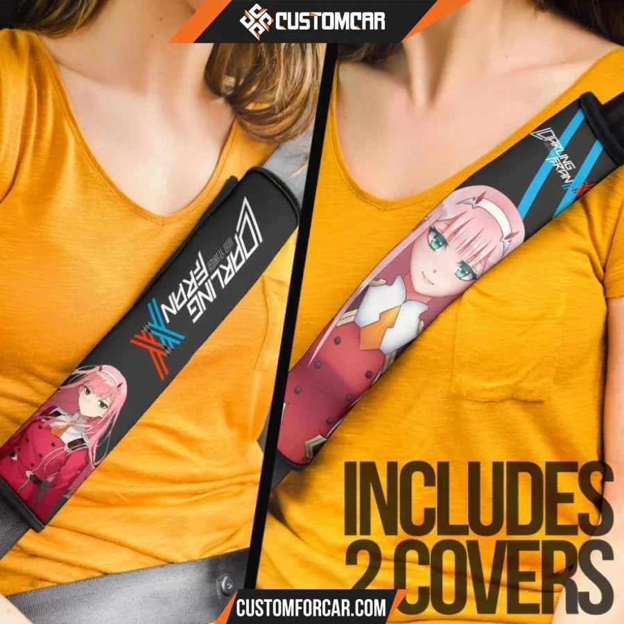 Darling In The Franxx Anime Seat Belt Covers | Zero Two 002 