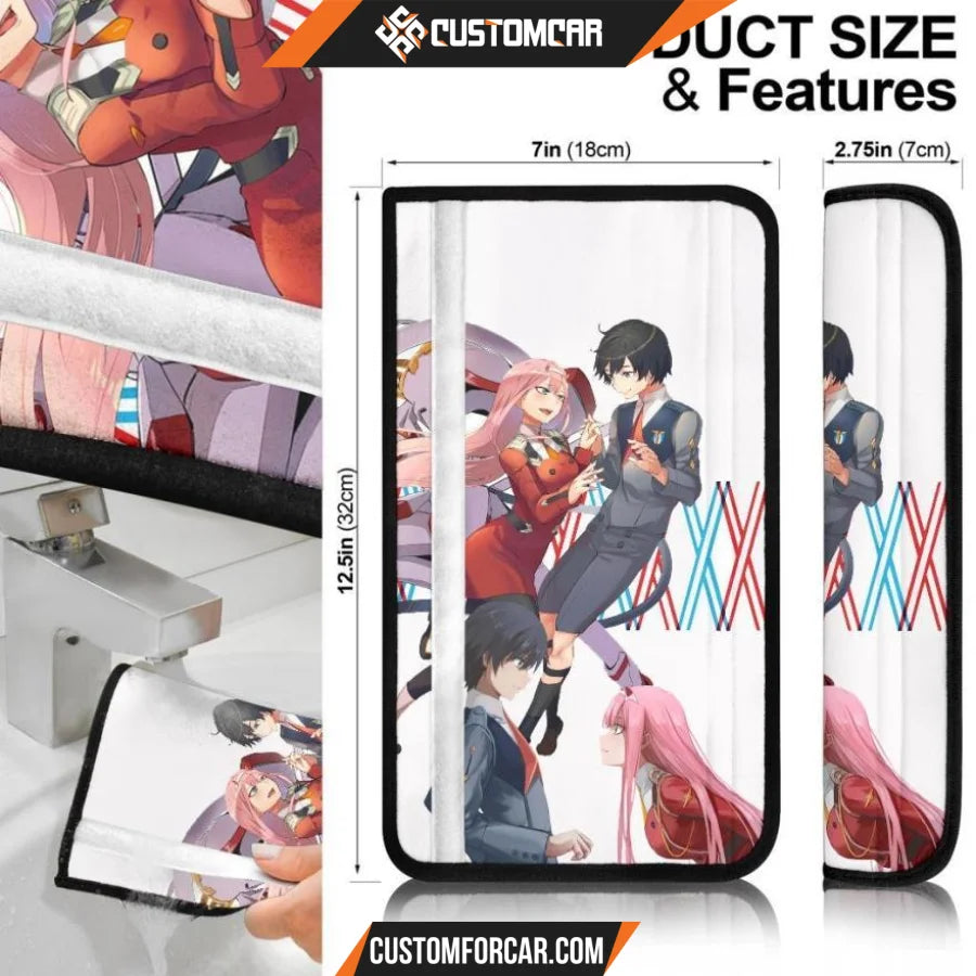 Darling In The Franxx Anime Seat Belt Covers | Zero Two 002 