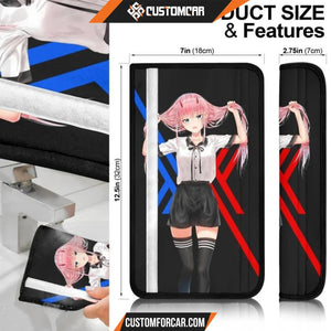 Darling In The Franxx Anime Seat Belt Covers | Zero Two Code