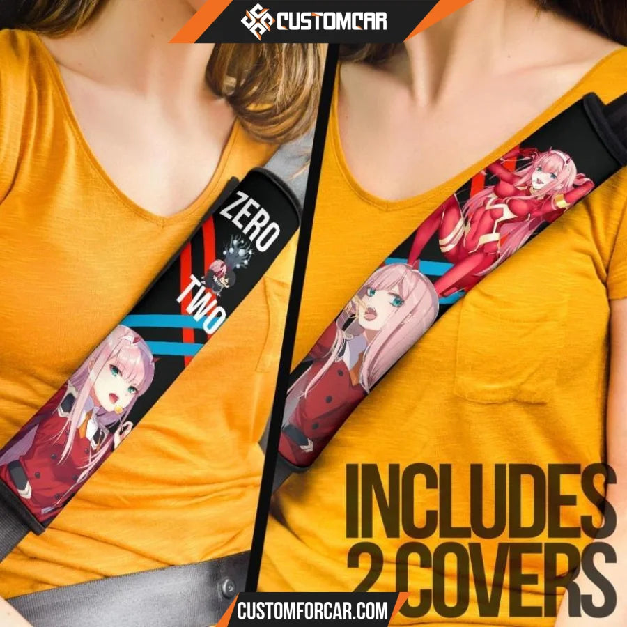 Darling In The Franxx Anime Seat Belt Covers | Zero Two 