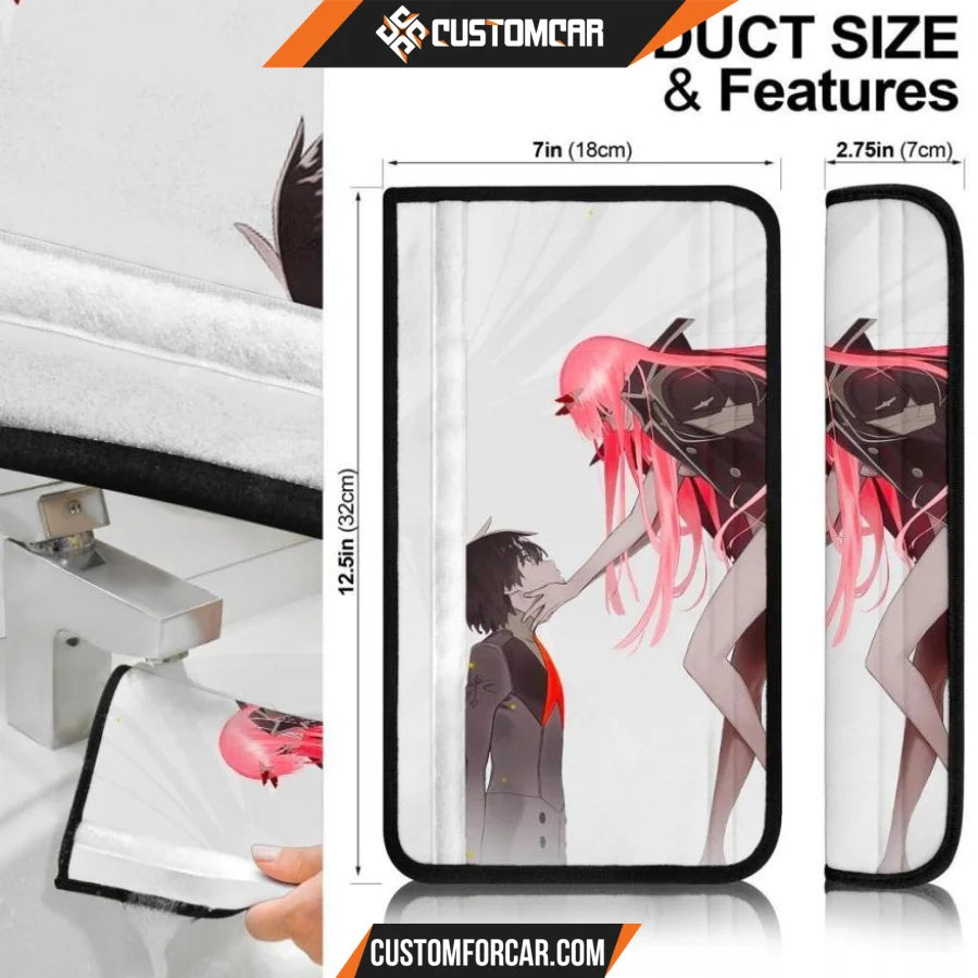 Darling In The Franxx Anime Seat Belt Covers | Zero Two With