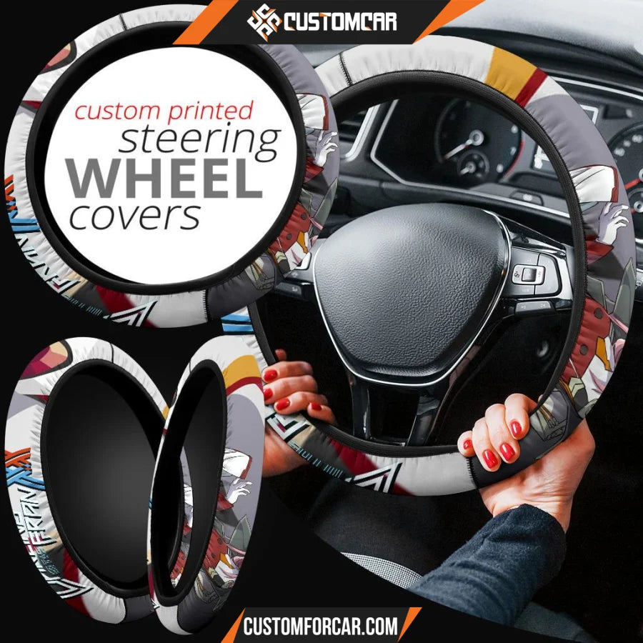 Darling In The Franxx Anime Steering Wheel Cover | Strelizia