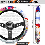 Darling In The Franxx Anime Steering Wheel Cover | Strelizia