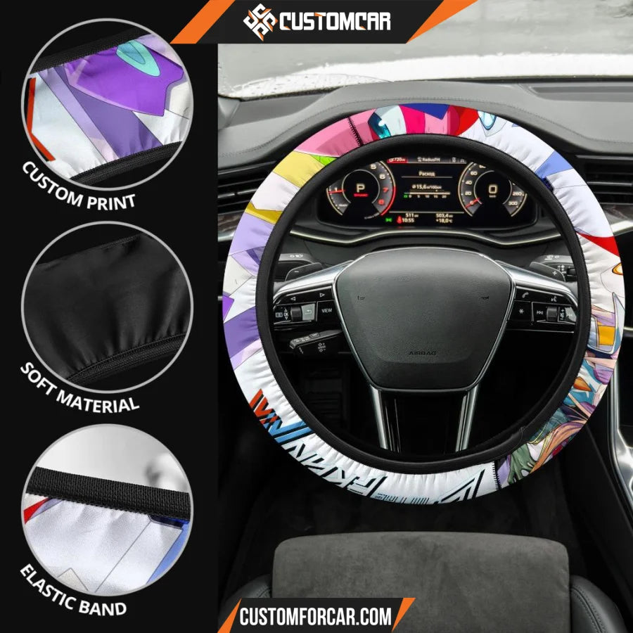 Darling In The Franxx Anime Steering Wheel Cover | Strelizia
