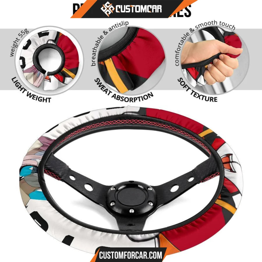 Darling In The Franxx Anime Steering Wheel Cover | Strelizia