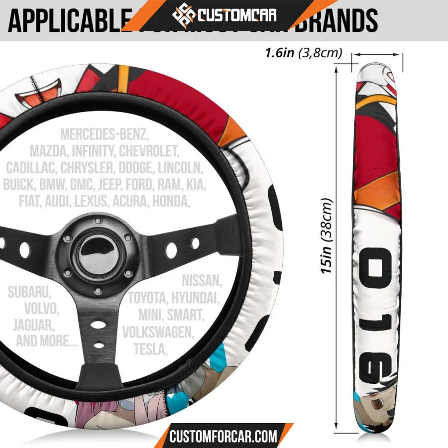Darling In The Franxx Anime Steering Wheel Cover | Strelizia