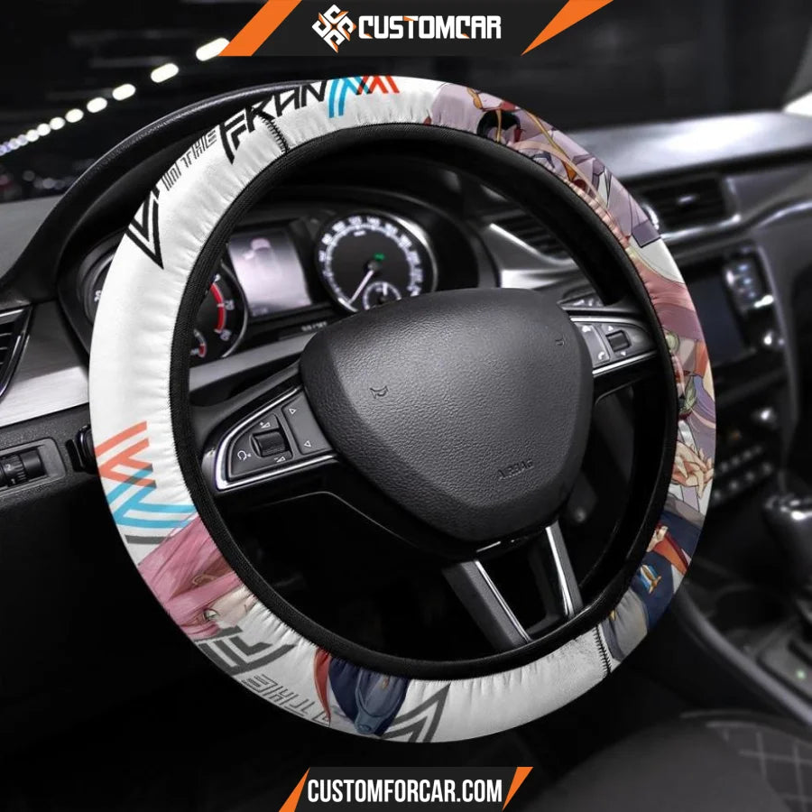 Darling In The Franxx Anime Steering Wheel Cover | Zero Two 